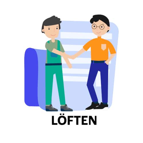 löften - dra nätverkskabel