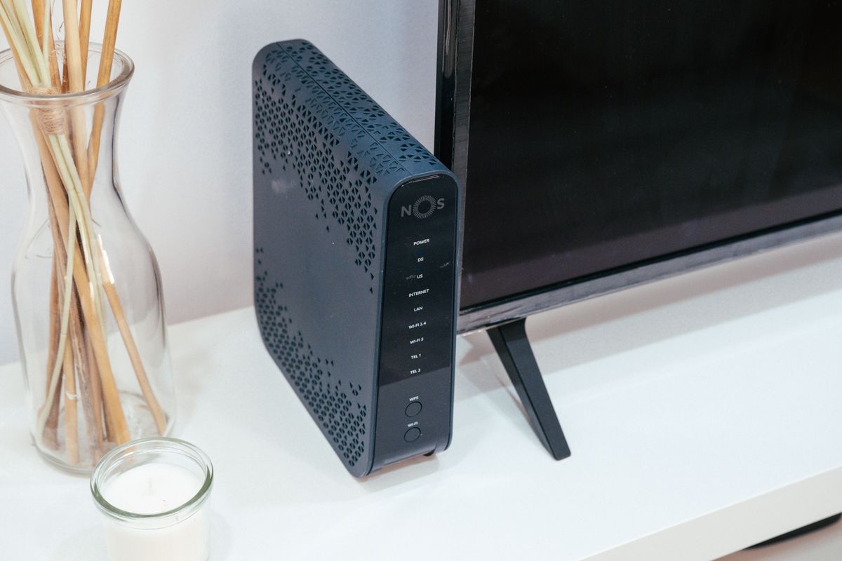 Router installerad i hemmiljö